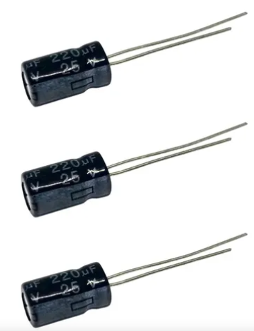capacitores 220uf 25v 5x11