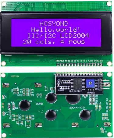 DISPLAY LCD 20x04 com I2C Módulo de tela LCD para Arduino e Raspberry Pi